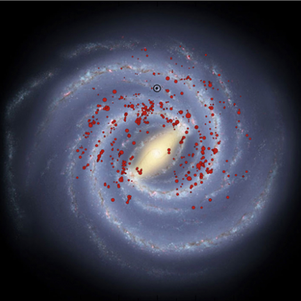 Млечный Путь,космос,галактика, Массивные звезды показали недостающие ветви Млечного Пути 